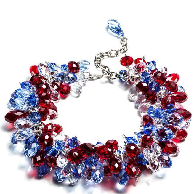Sapphire Swarovski Crystal Bracelet | MB Designs