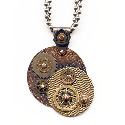 'Cognitive Resonance' Riveted Pendant