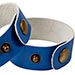One-inch wide leather cuff bracelets.