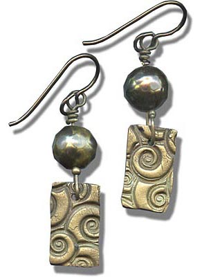 Click to see this bronze clay earrings project.