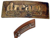Click for tips on making an etched barrette design.