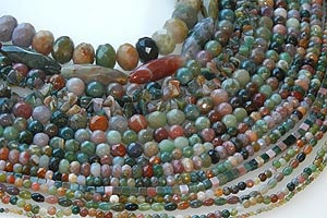 Typical appearance of fancy jasper beads.
