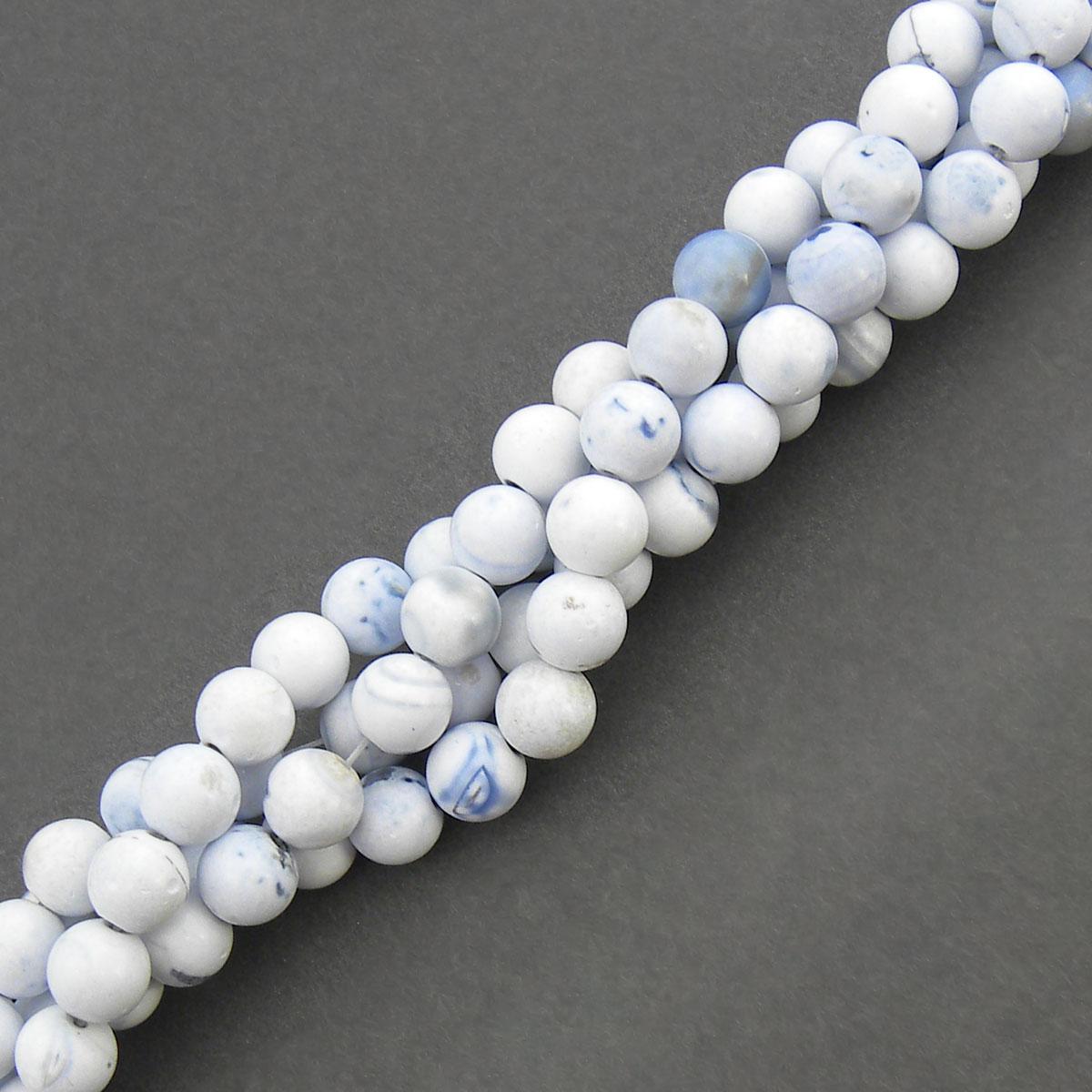 blue and white porcelain agate beads