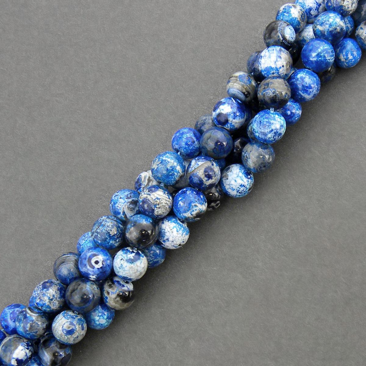 azure agate beads