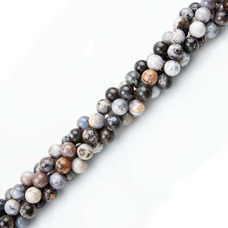 amethyst sage agate beads