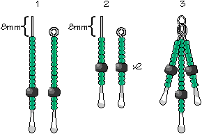 Making the earrings (image courtesy of Rings & Things)