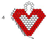 Continuing the seed-bead heart (courtesy of Rings & Things)