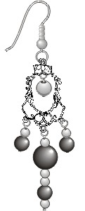 Round bead and fancy filigree earrings (courtesy Rings & Things)
